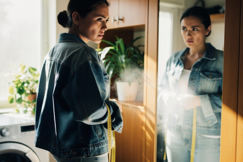 Comment reporter une veste en jean trop grande ?