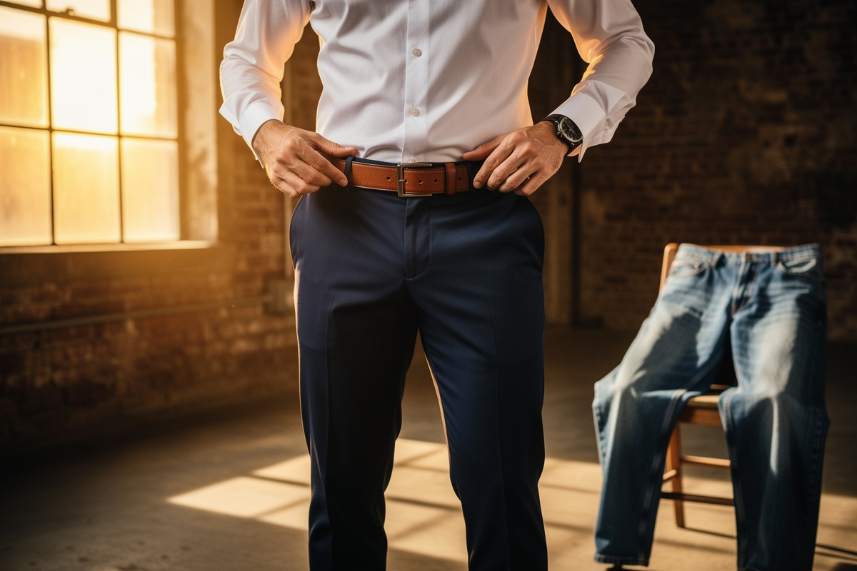 Pantalon qui tombe chez l'homme : causes et solutions
