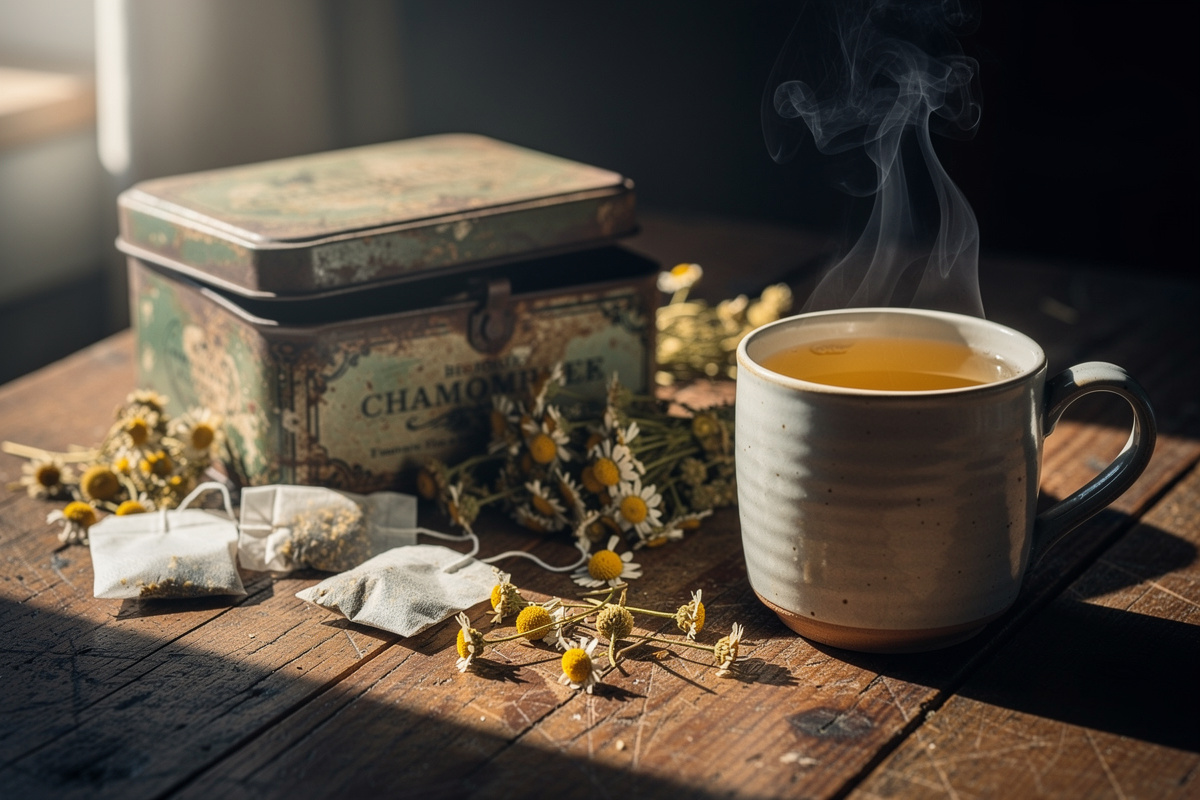 Tisane de camomille périmée : peut-on encore la boire ?