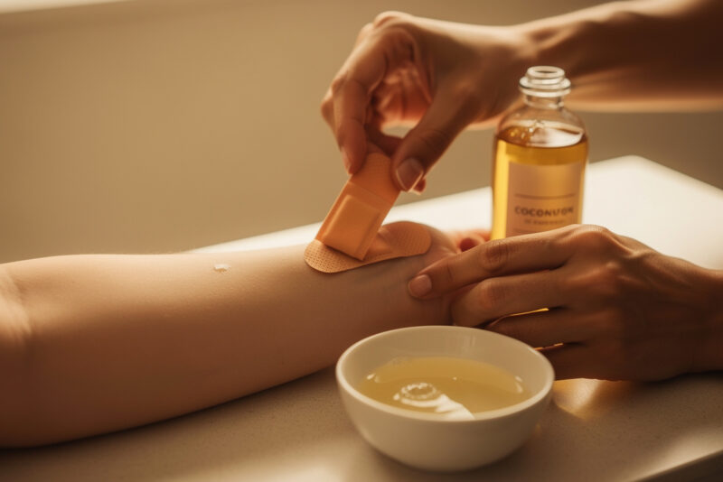 Comment enlever la colle des pansements sur la peau sans douleur ?
