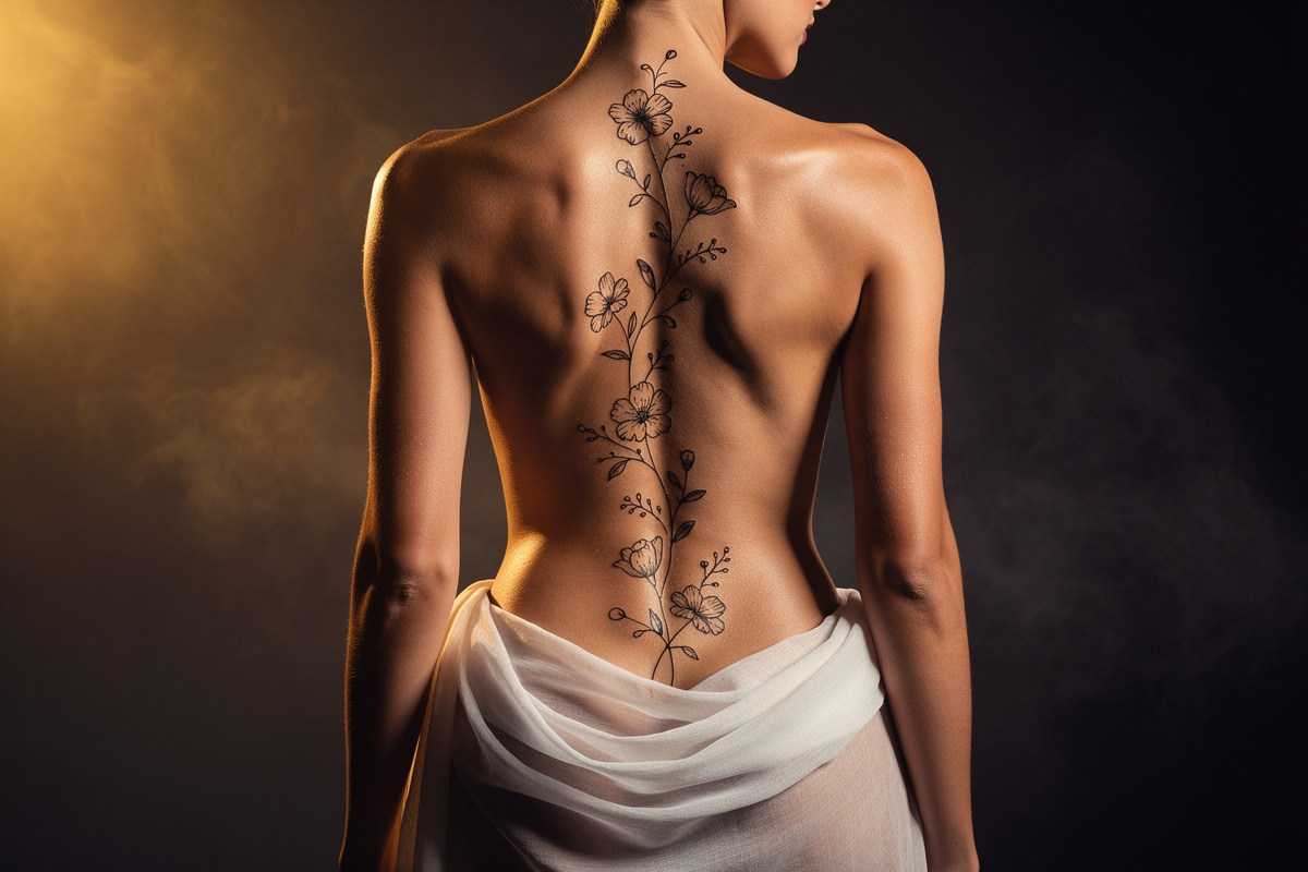Tatouage dorsal femme : idées, douleur et conseils d'expert