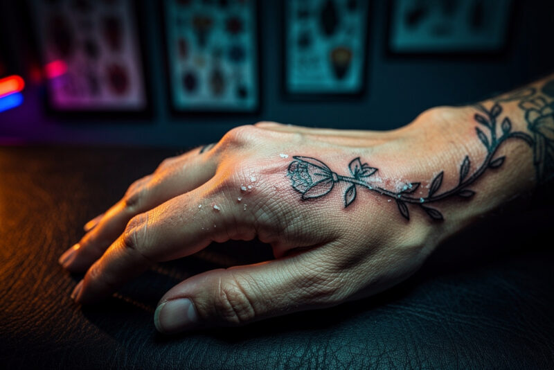Tatouage sur la main d'une femme : ce que Pinterest ne montre pas