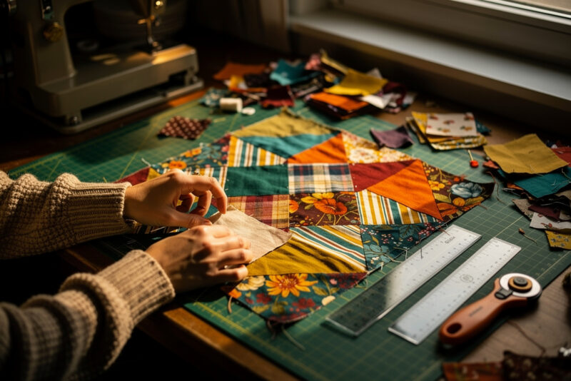 Comment faire un patchwork avec des chutes de tissus ?