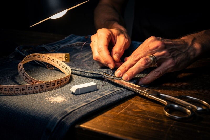 Retoucher un jean : guide complet et pièges à éviter