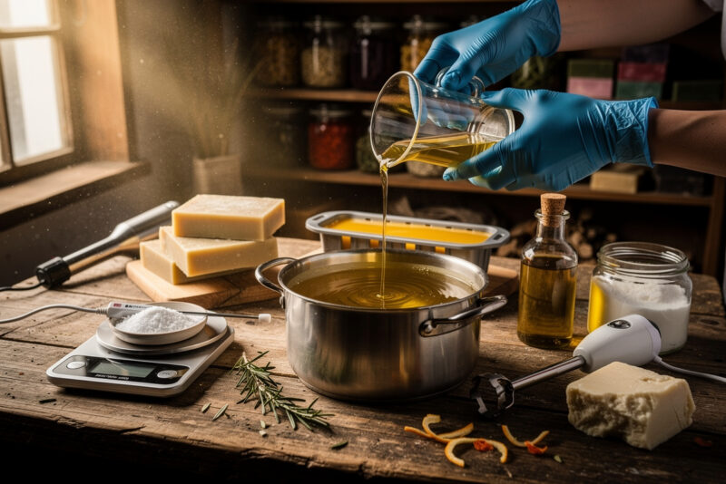 Saponification à froid : le guide pour un savon maison réussi